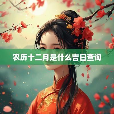 农历十二月是什么吉日查询