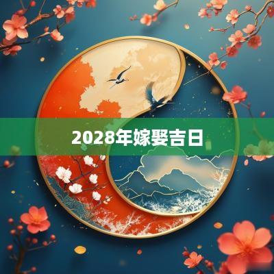2028年嫁娶吉日