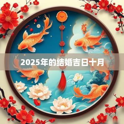 2025年的结婚吉日十月