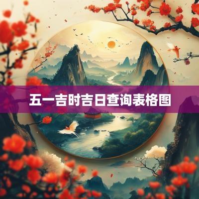 五一吉时吉日查询表格图
