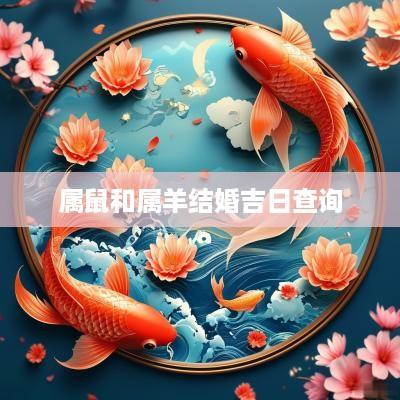 属鼠和属羊结婚吉日查询