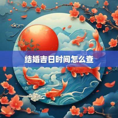 结婚吉日时间怎么查