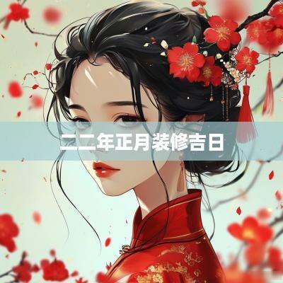 二二年正月装修吉日