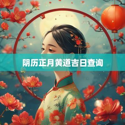 阴历正月黄道吉日查询