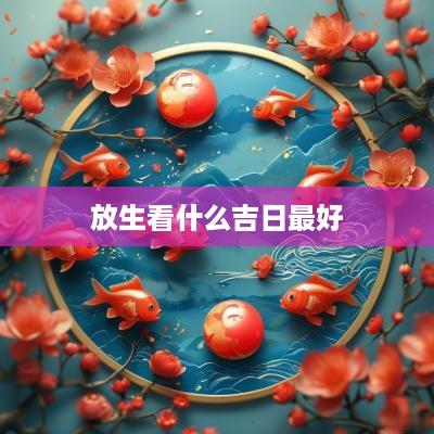 放生看什么吉日最好