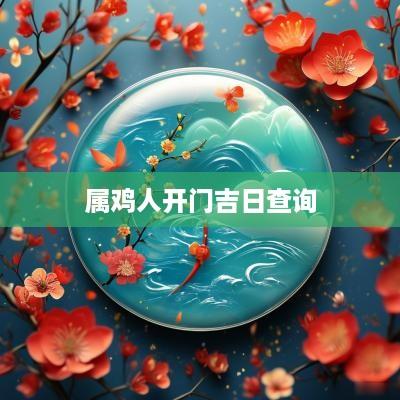 属鸡人开门吉日查询