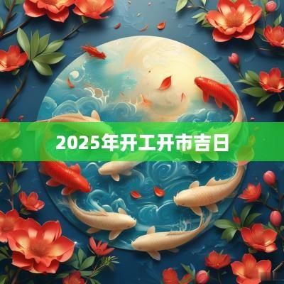 2025年开工开市吉日