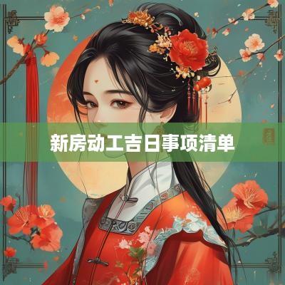 新房动工吉日事项清单