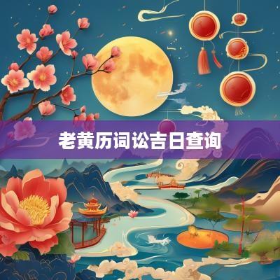 老黄历词讼吉日查询