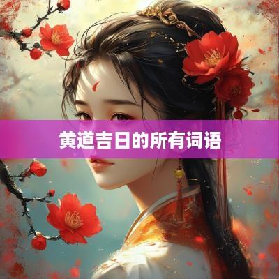 黄道吉日的所有词语
