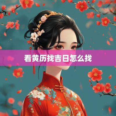 看黄历找吉日怎么找