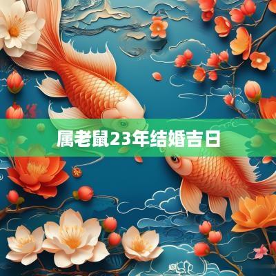 属老鼠23年结婚吉日