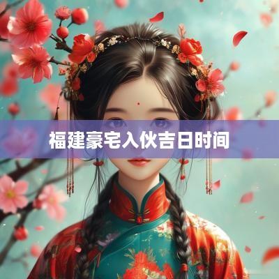 福建豪宅入伙吉日时间