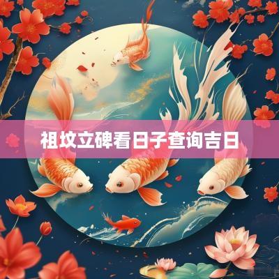 祖坟立碑看日子查询吉日
