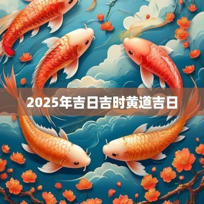 2025年吉日吉时黄道吉日