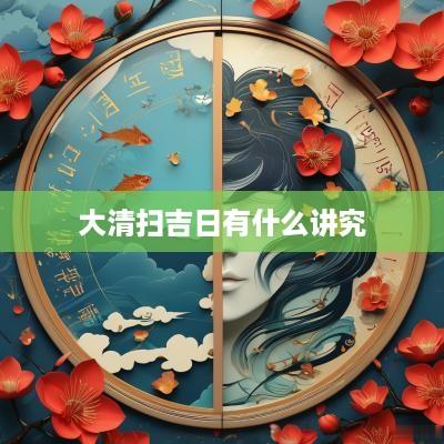 大清扫吉日有什么讲究