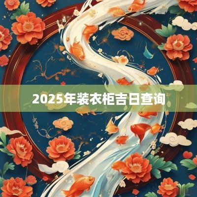 2025年装衣柜吉日查询