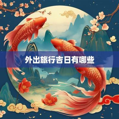 外出旅行吉日有哪些