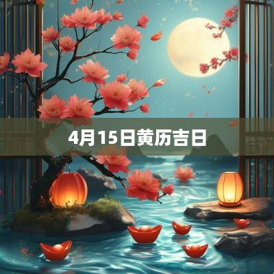4月15日黄历吉日