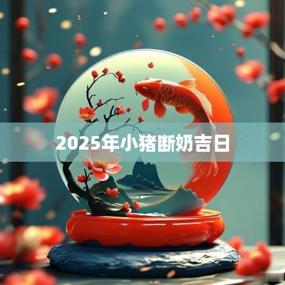 2025年小猪断奶吉日