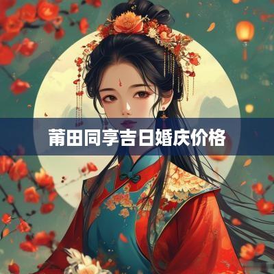 莆田同享吉日婚庆价格