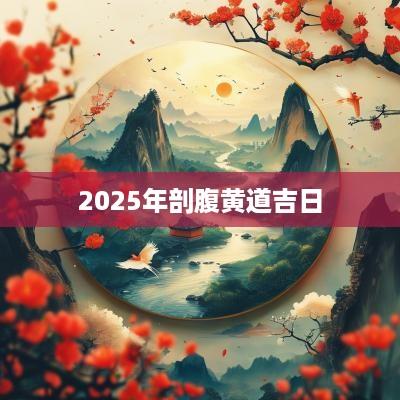2025年剖腹黄道吉日