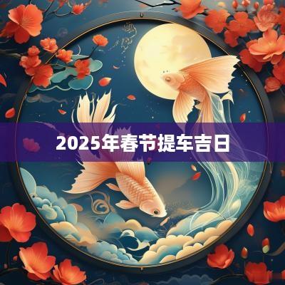 2025年春节提车吉日