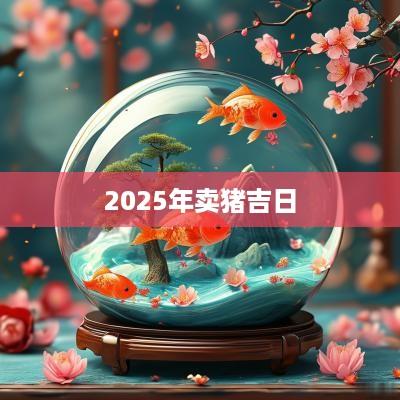 2025年卖猪吉日