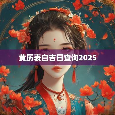 黄历表白吉日查询2025