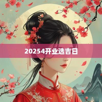 20254开业选吉日