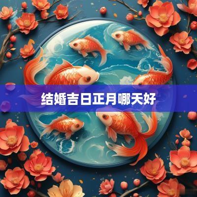 结婚吉日正月哪天好