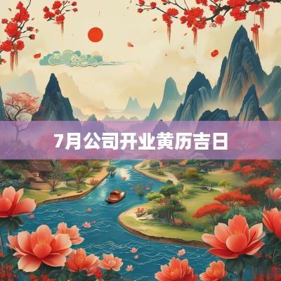 7月公司开业黄历吉日