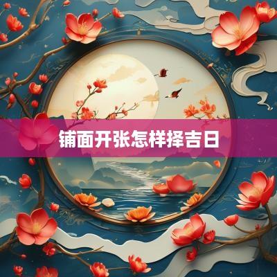 铺面开张怎样择吉日
