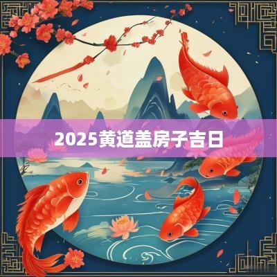 2025黄道盖房子吉日