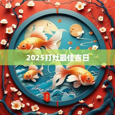 2025打灶最佳吉日