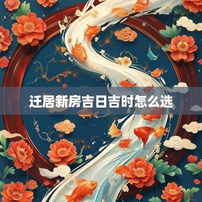 迁居新房吉日吉时怎么选