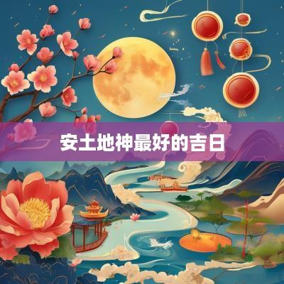 安土地神最好的吉日