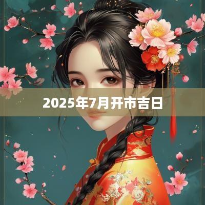 2025年7月开市吉日