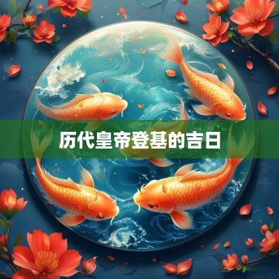 历代皇帝登基的吉日