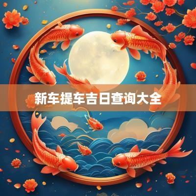 新车提车吉日查询大全