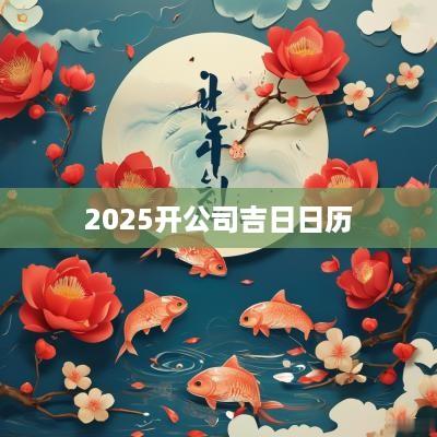 2025开公司吉日日历