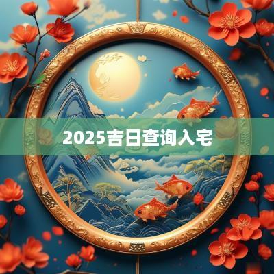 2025吉日查询入宅
