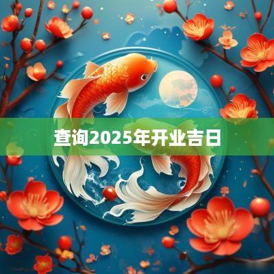 查询2025年开业吉日