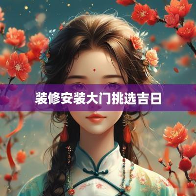 装修安装大门挑选吉日