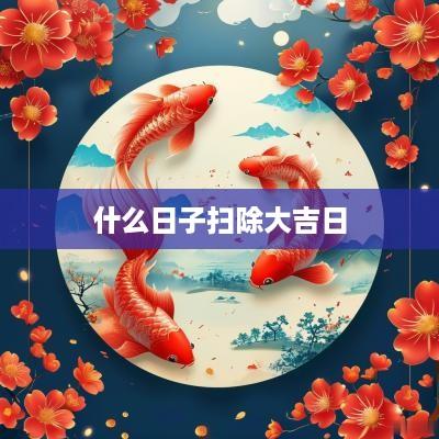 什么日子扫除大吉日