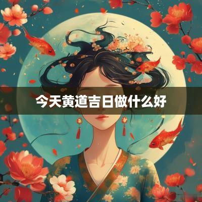 今天黄道吉日做什么好