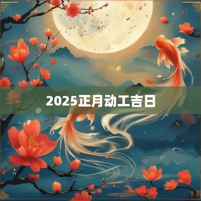 2025正月动工吉日