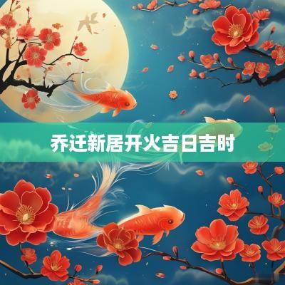 乔迁新居开火吉日吉时