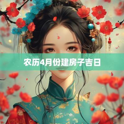 农历4月份建房子吉日