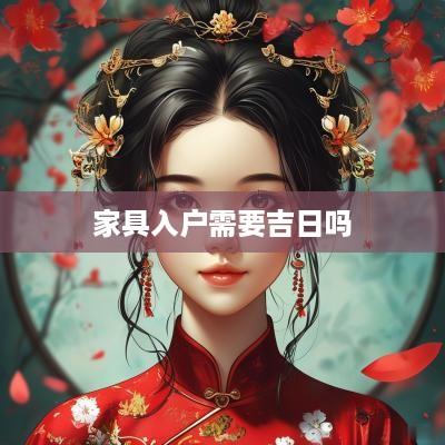 家具入户需要吉日吗